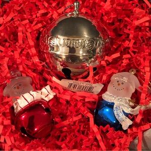 1988 Wallace Silversmiths Sleigh Bell & 2 Jingle Buddies